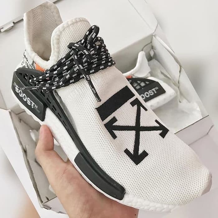 Jual Sepatu Adidas Nmd Hu Pharrell Human Race Off White Premium Shopee Indonesia