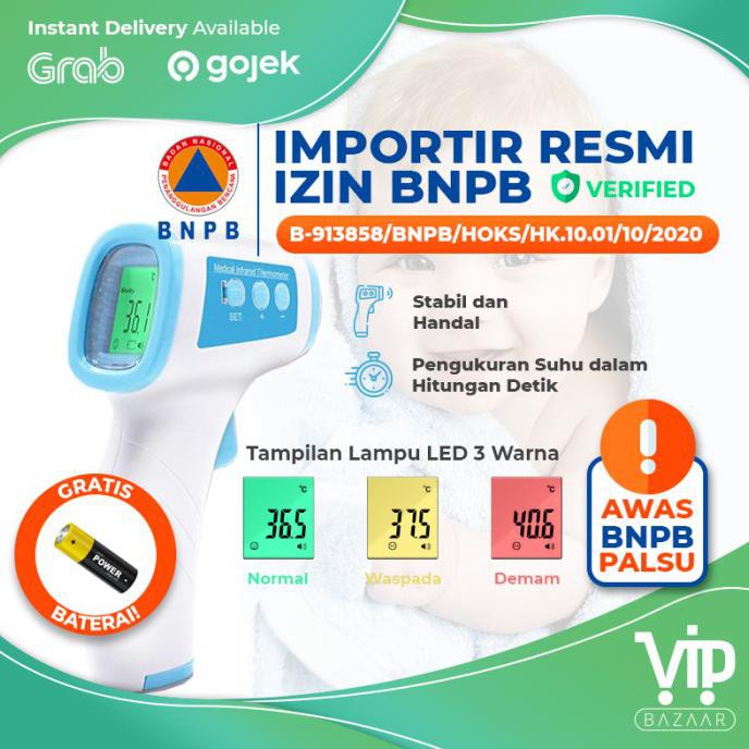 Jual Thermometer Digital Infrared Gun/Termometer Suhu Tubuh/Alat ukur