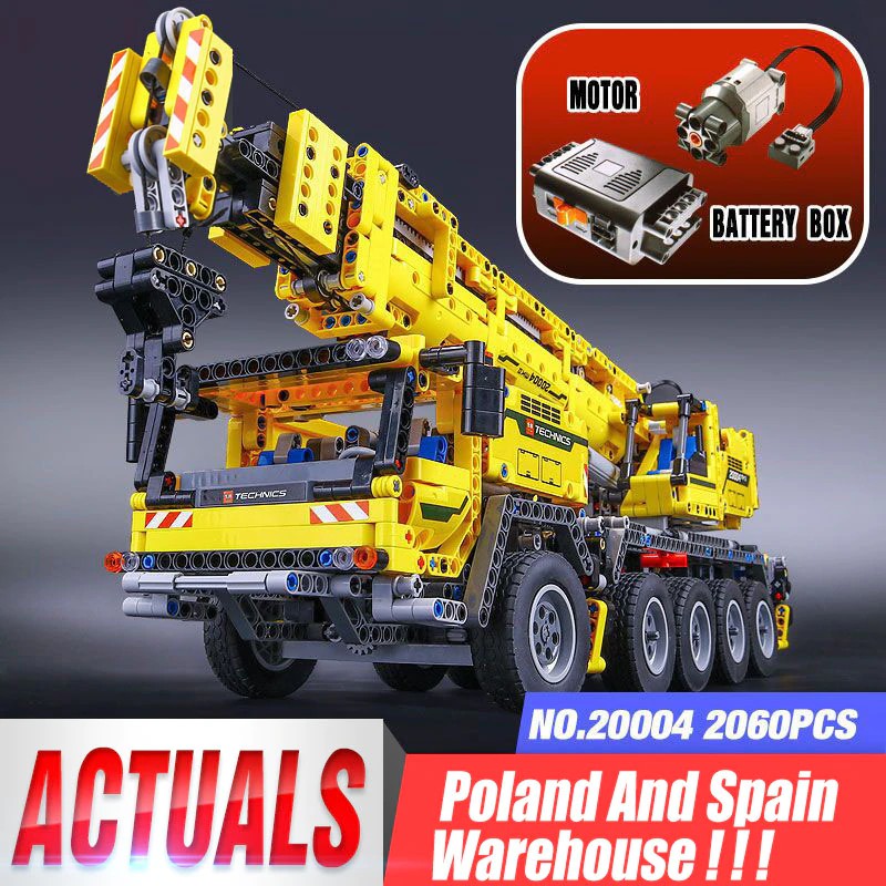 Jual Mainan Lego Anak DHL 20004 Technic Motor Power Mobile Crane Mk II Model compatible with 42009 Shopee Indonesia
