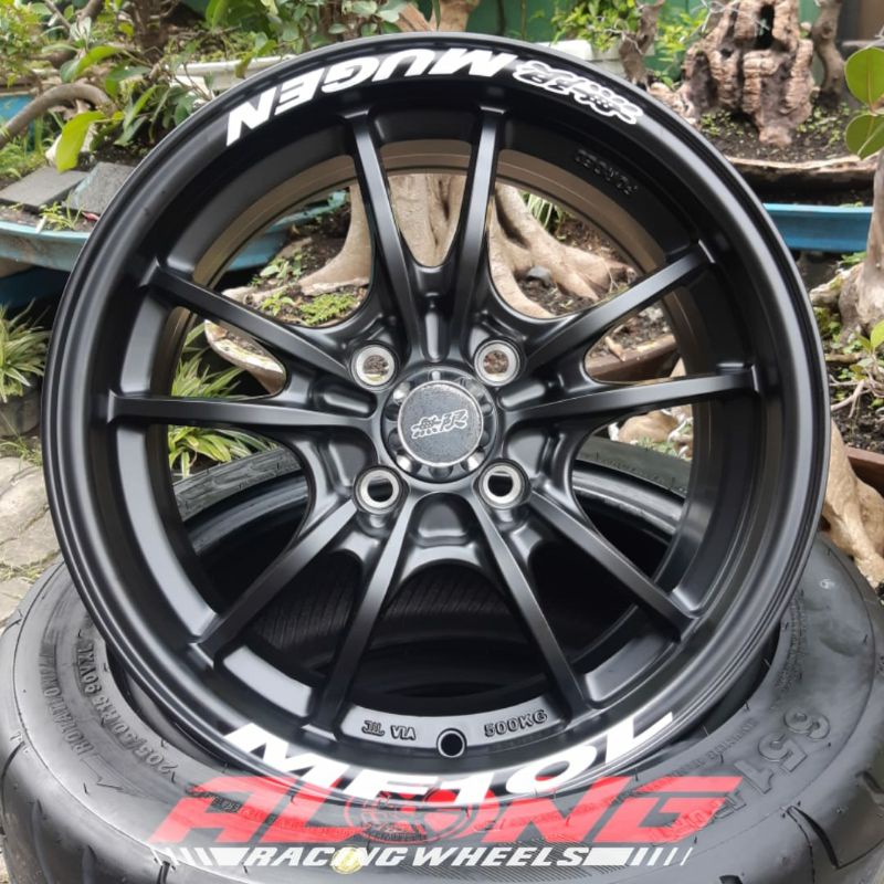 Jual VELG REPL. MUGEN MF10 R15 ET 35 MATT BLACK SUPER COPY - LIKE ...
