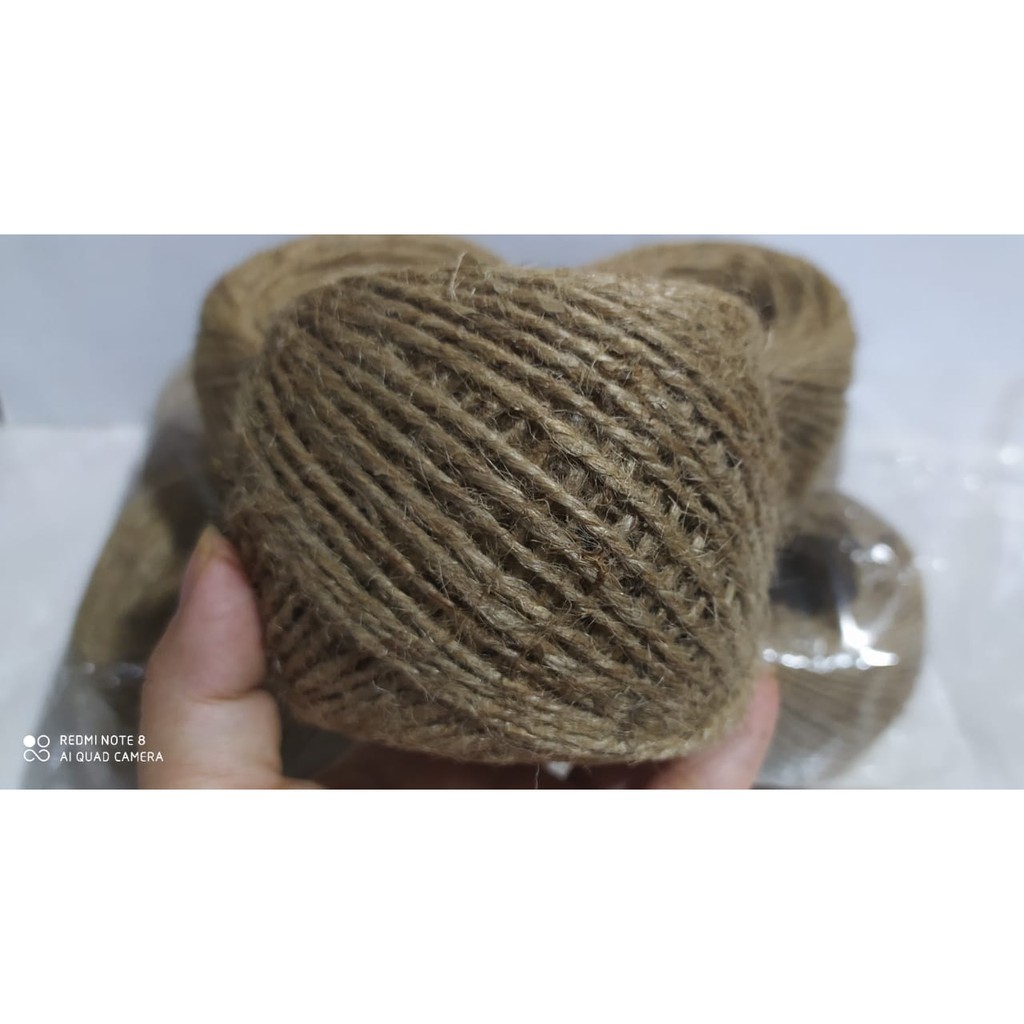 Jual Per ROLL 50 Meter - Tali Rami / Hemp Rope / Tali Benang Goni ...
