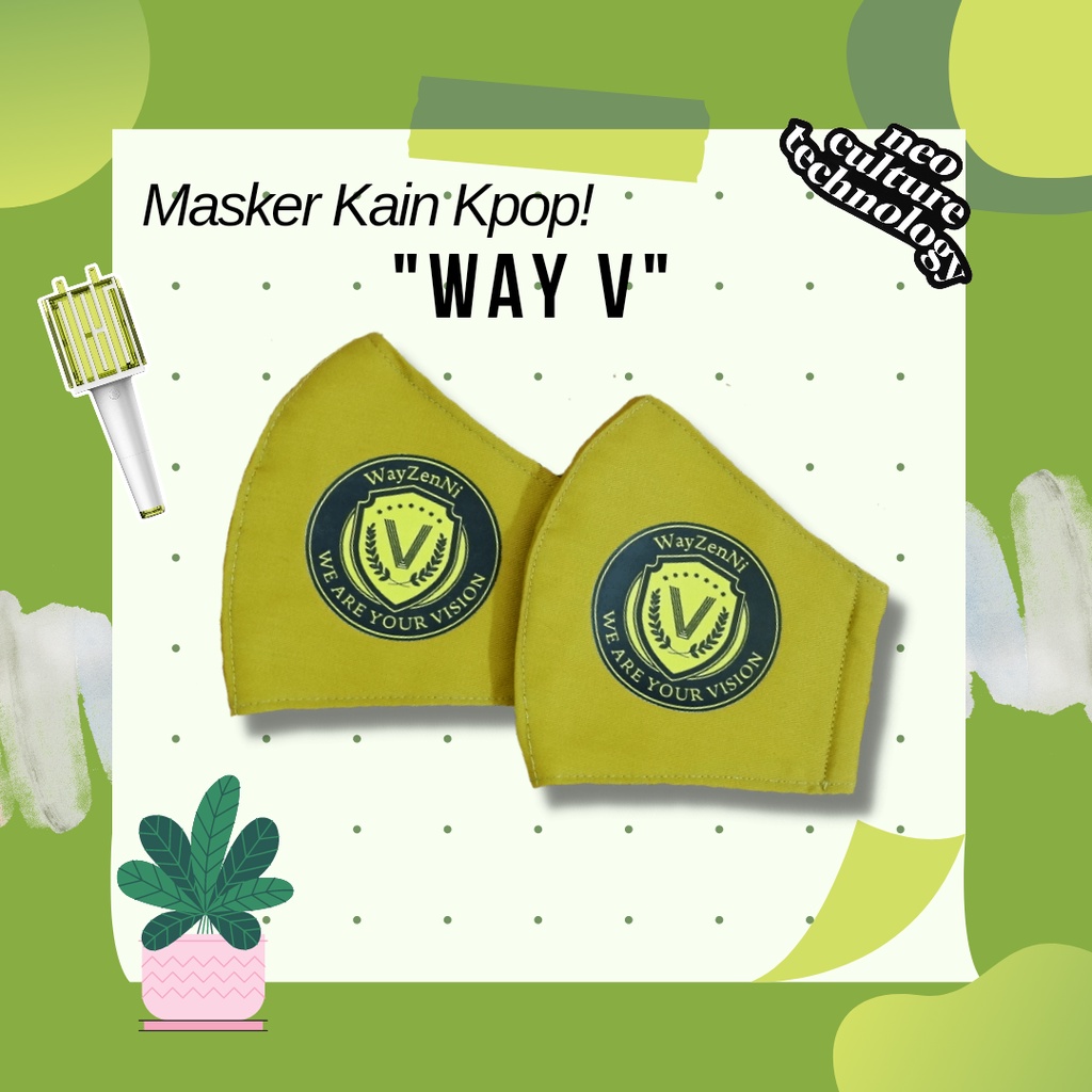 Jual Premium Mask edisi WAY V Wayzeni Fanmade Kpop Stuff | Shopee Indonesia