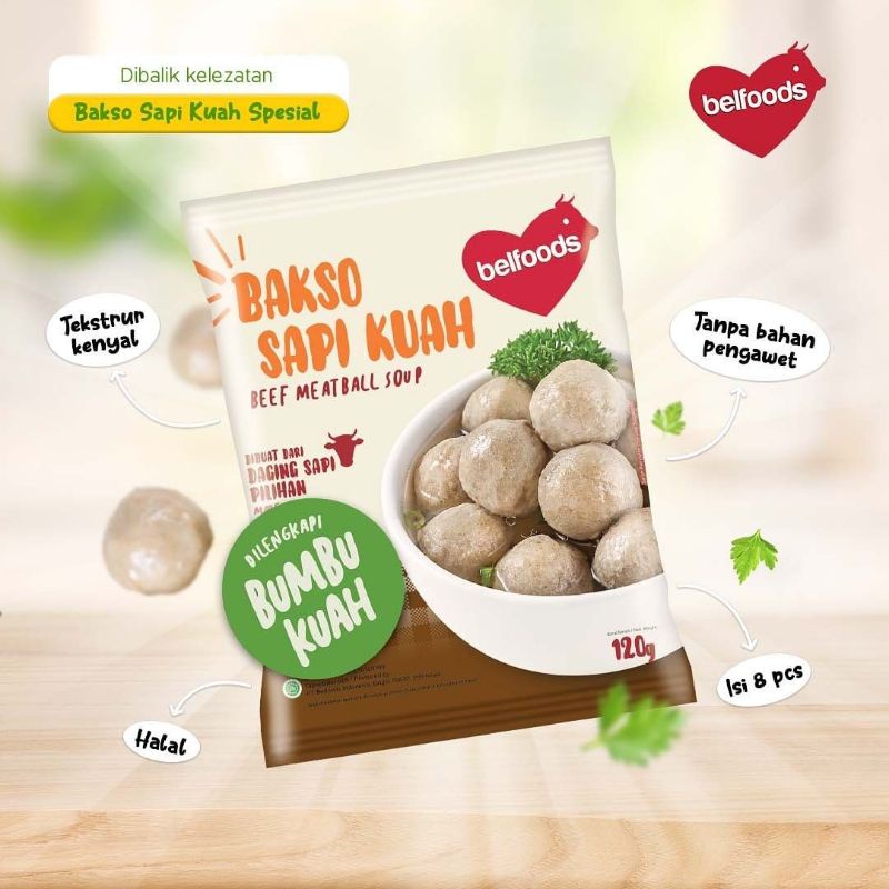 Jual Bakso Sapi Kuah Belfoods Gr Shopee Indonesia