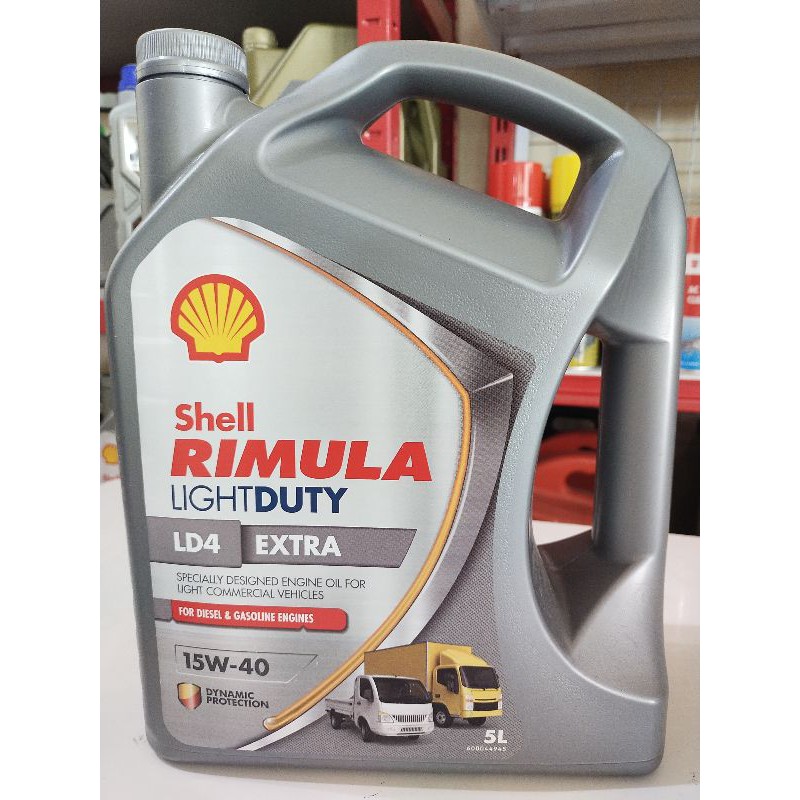 Jual OLI MOBIL Shell rimula LD4 EXTRA sae 15w-40 5liter. PELUMAS OLI ...