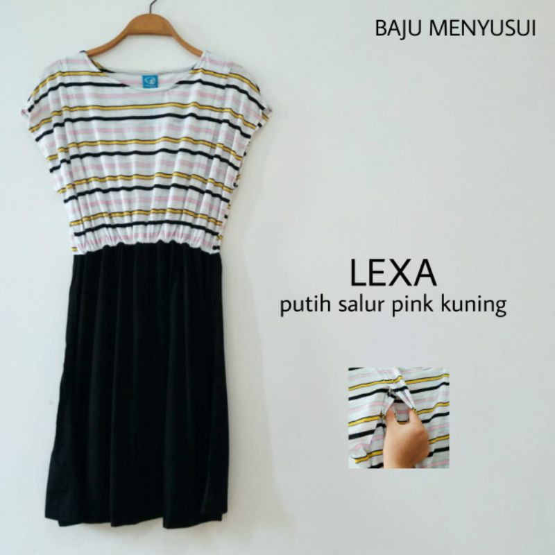 Jual MAMIGAYA Nursing Wear LEXA Dress Menyusui Baju ASI Shopee Indonesia