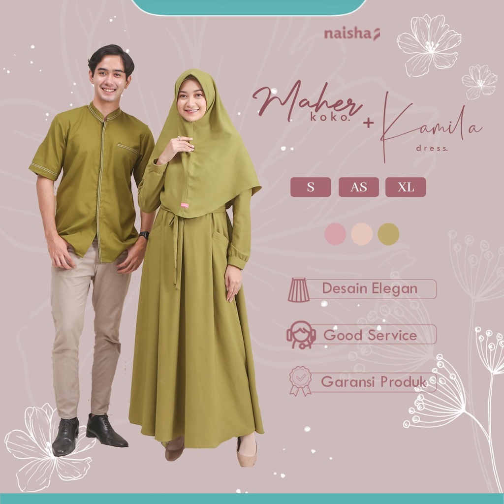 Jual Paket Bundling Kamila Dress+ Maher Koko | Shopee Indonesia