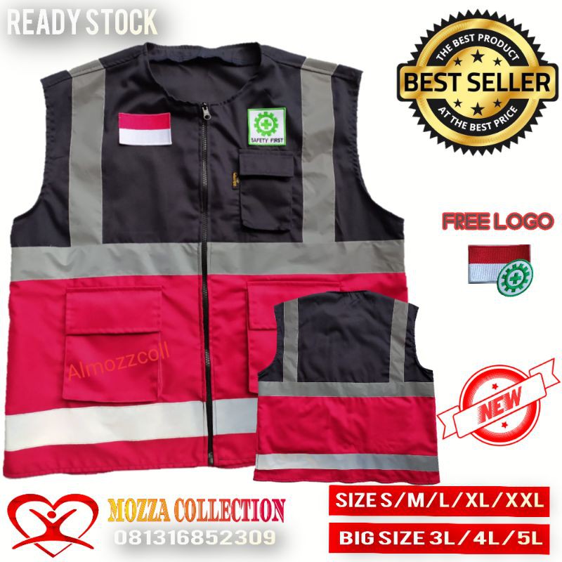 Jual ROMPI SAFETY MERAH HITAM QUEEN/ROMPI PROYEK/ROMPI MURAH | Shopee ...