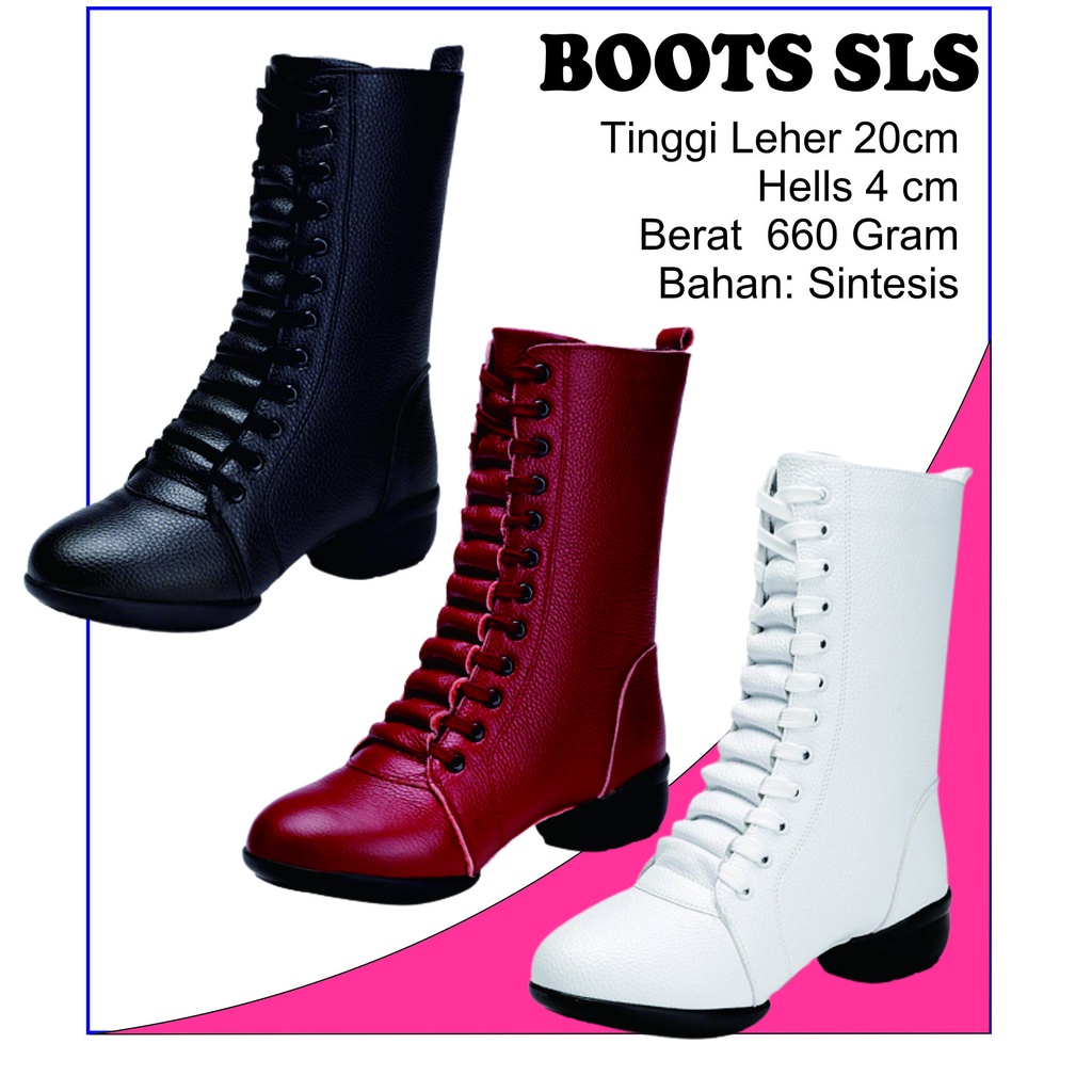 Jual Sepatu Boot 20cm Tari Menari Modern Line Dance Dansa Boots Winter