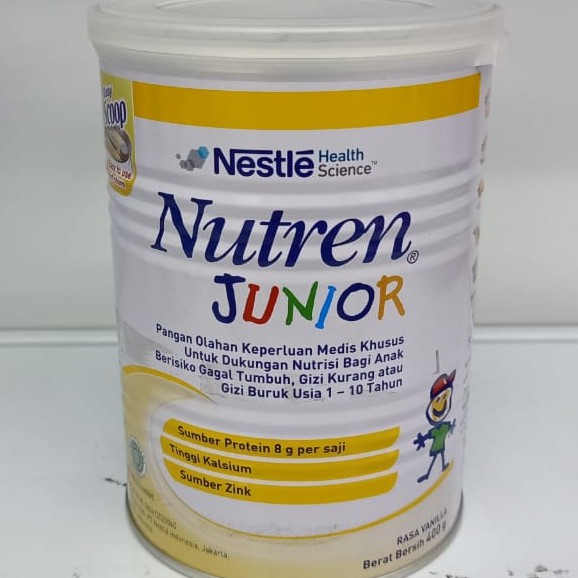 Jual NESTLE NUTREN JUNIOR 400 & 800 GRAM VANILLA | Shopee Indonesia