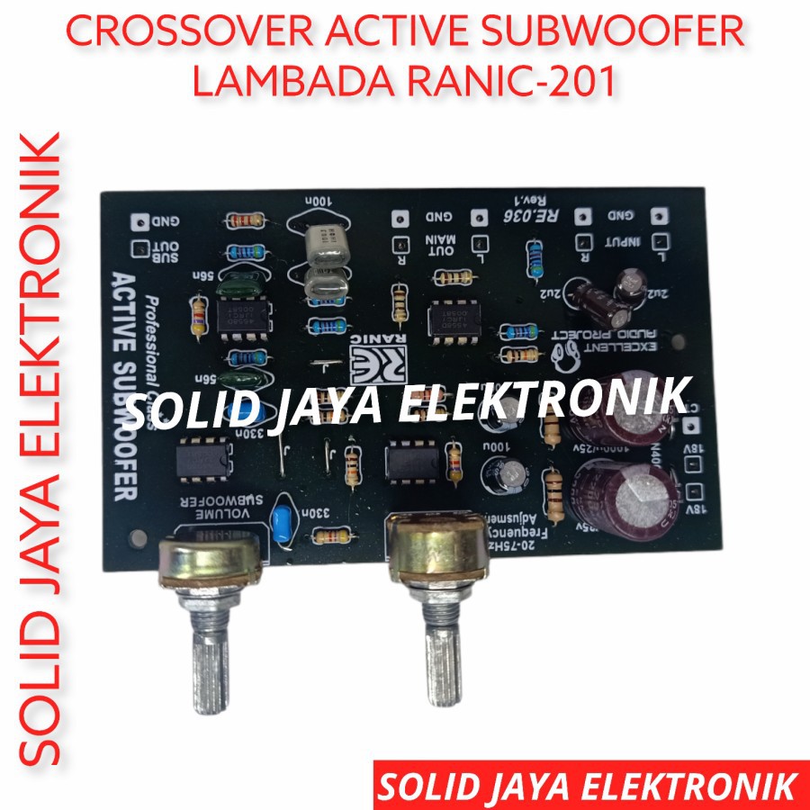 Jual KIT CROSSOVER SUBWOOFER KROSSOVER AKTIF ACTIVE SUB LOW BASS FILTER ...