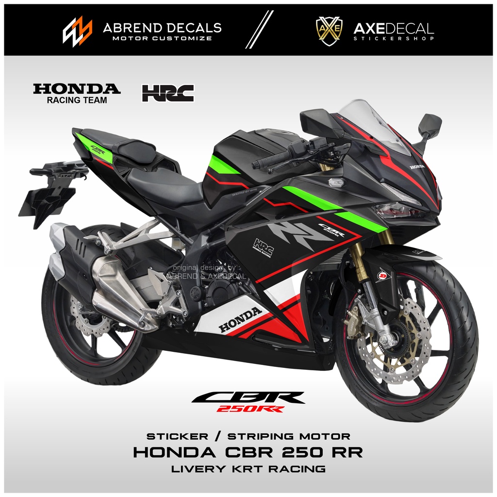 Jual Decal Striping Cbr 250 RR Livery Krt Racing / Stiker Motor Honda ...