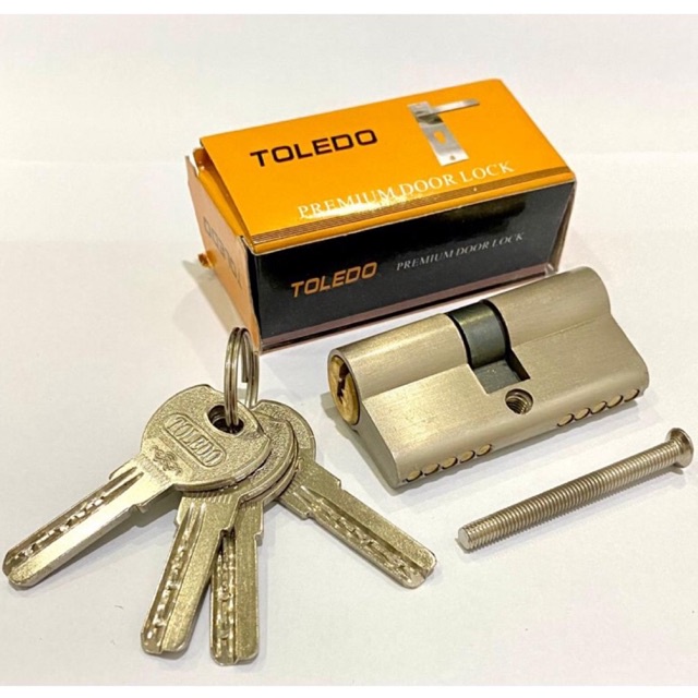 Jual TOLEDO anak kunci pintu rumah besar cilinder cylinder silinder 4 ...