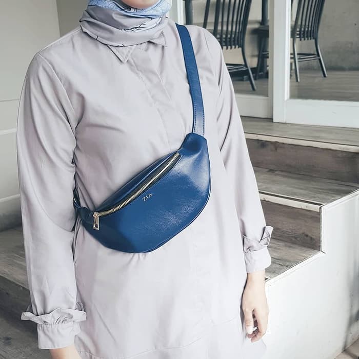 Jual Waist bag (black, navy, brown) Shopee Indonesia
