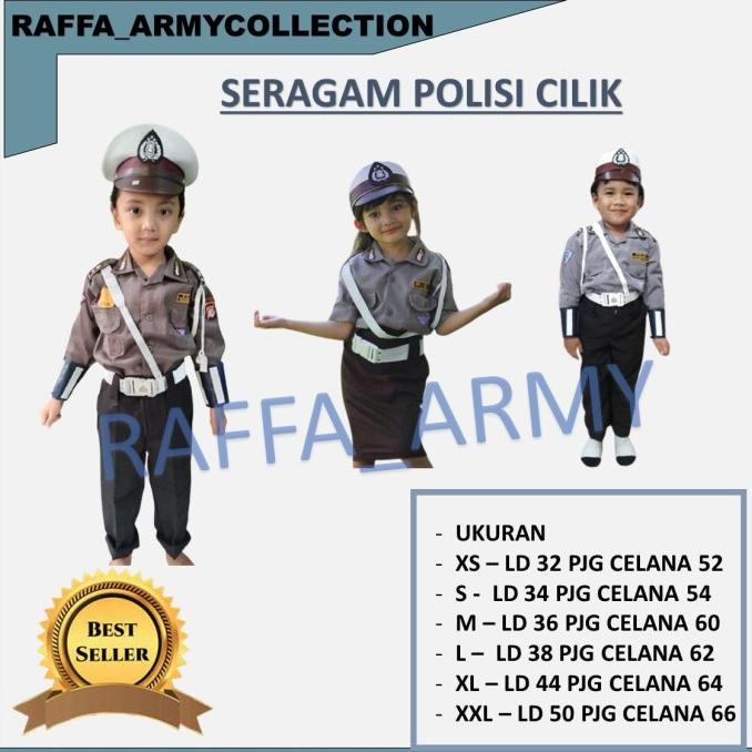 Jual BAJU SERAGAM POLISI ANAK/SERAGAM POLWAN ANAK/SERAGAM POLISI ANAK