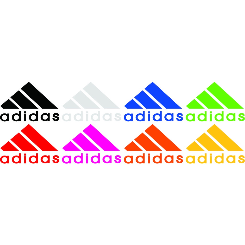 Jual sticker logo adidas ukuran 8,5cm x 6cm Shopee Indonesia