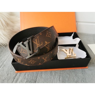 Jual Sabuk LV Louis Vuitton monogram brown belt mirror quality 1:1 grade -  Jakarta Timur - Safera_st0re