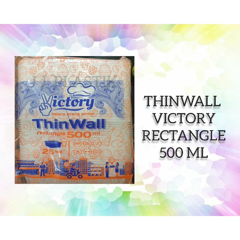 Jual THINWALL VICTORY RECTANGLE 500 ML | Shopee Indonesia