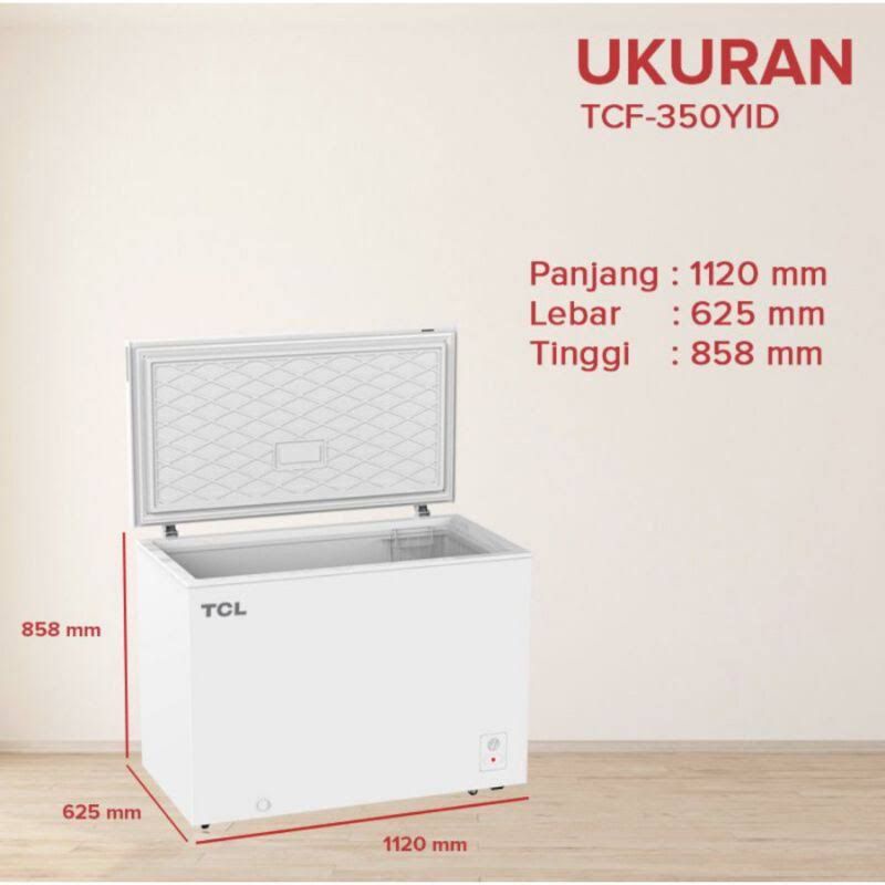 Jual Chest Freezer TCL TCF350YID 350 LITER LOW VOLTAGE Freezer Box TCL
