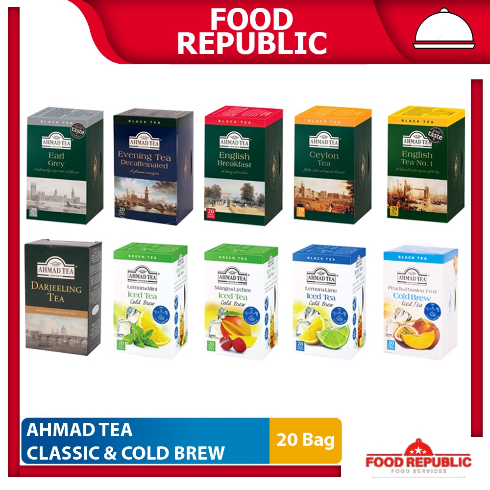 Jual Ahmad Tea 20 bag Black Classic Cold Brew Teh Hitam Cafe Series