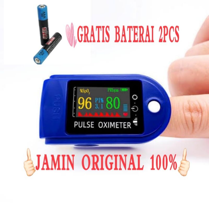 Jual (Original) fingertip pulse oximeter oxymeter spo2 alat ukur kadar ...