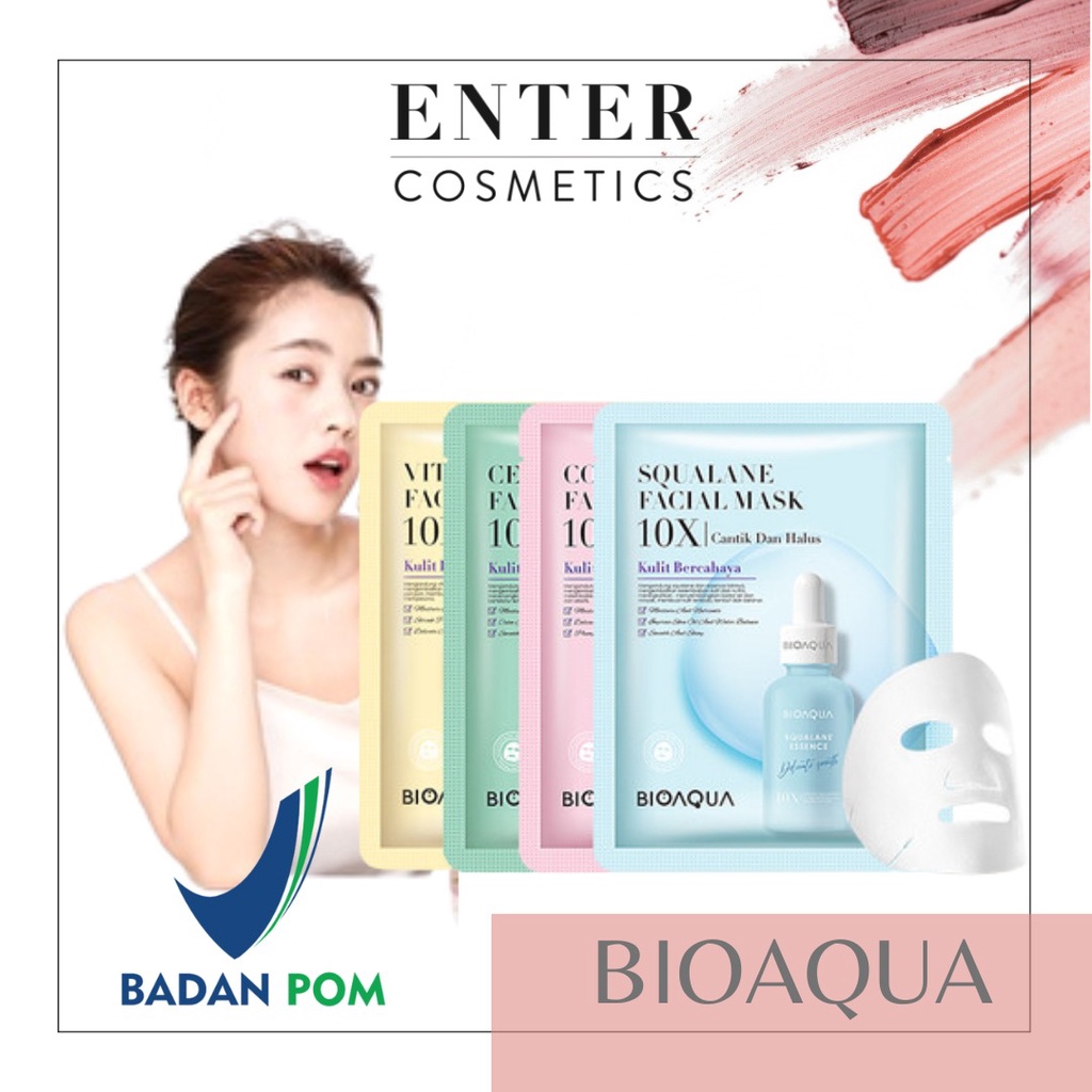 Jual Bioaqua Sheet Mask X The Effect Masker Wajah Facial Maskcentella Vit C Collagen