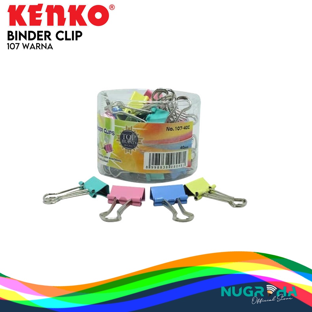 Jual Penjepit Kertas Binder Clip Warna Kenko Shopee Indonesia