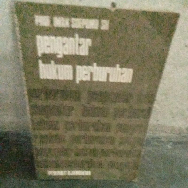 Jual Buku Pengantar Hukum Perburuhan Pengarang Profesor Imam Soepomo