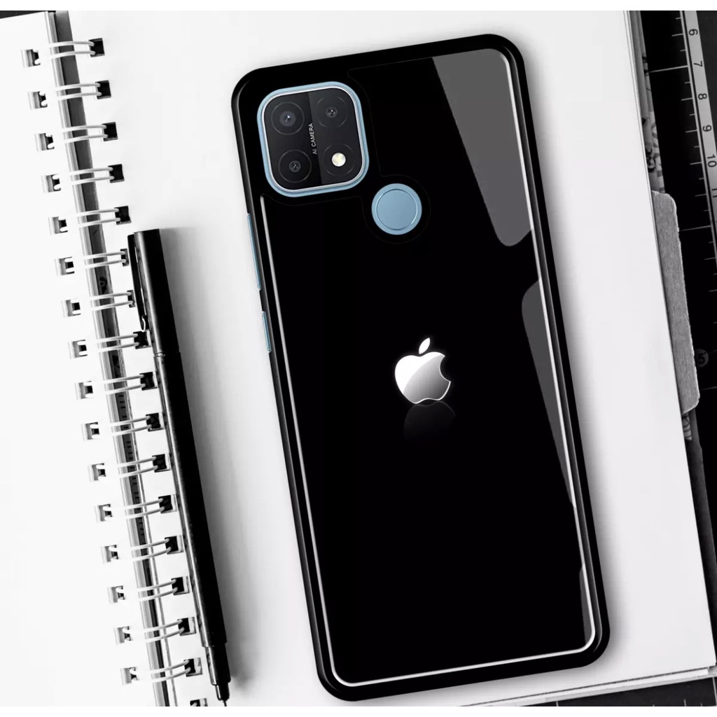 Jual ACASTO Case Oppo A15/ A15s gambar apple iphone brand art