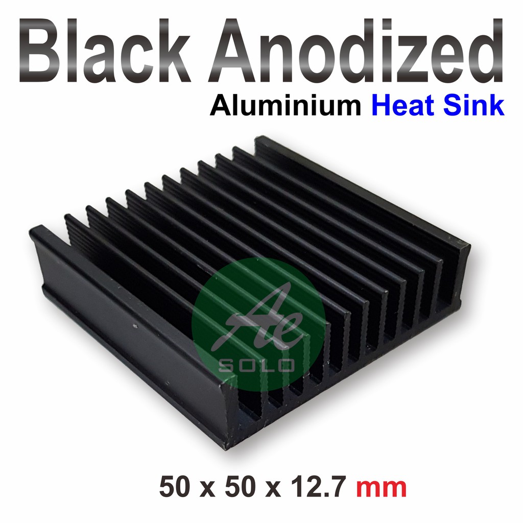 Jual Heatsink Aluminium 50x50x127 Mm Black Anodized Heat Sink Pendingin Shopee Indonesia 8030