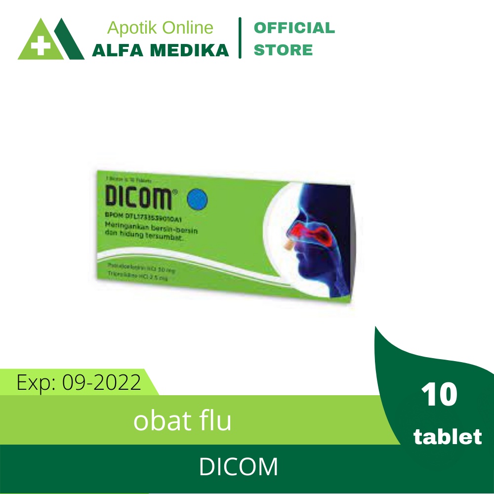 Jual Dicom obat untuk meredakan masalah bersin bersin dan hidung