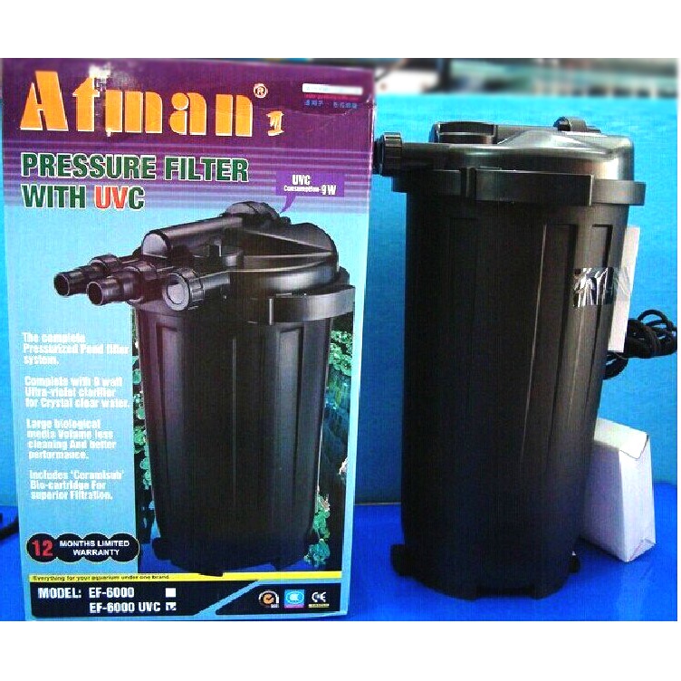 Jual External Filter Canister Atman EF-6000U Pressure Filter Kolam UV ...