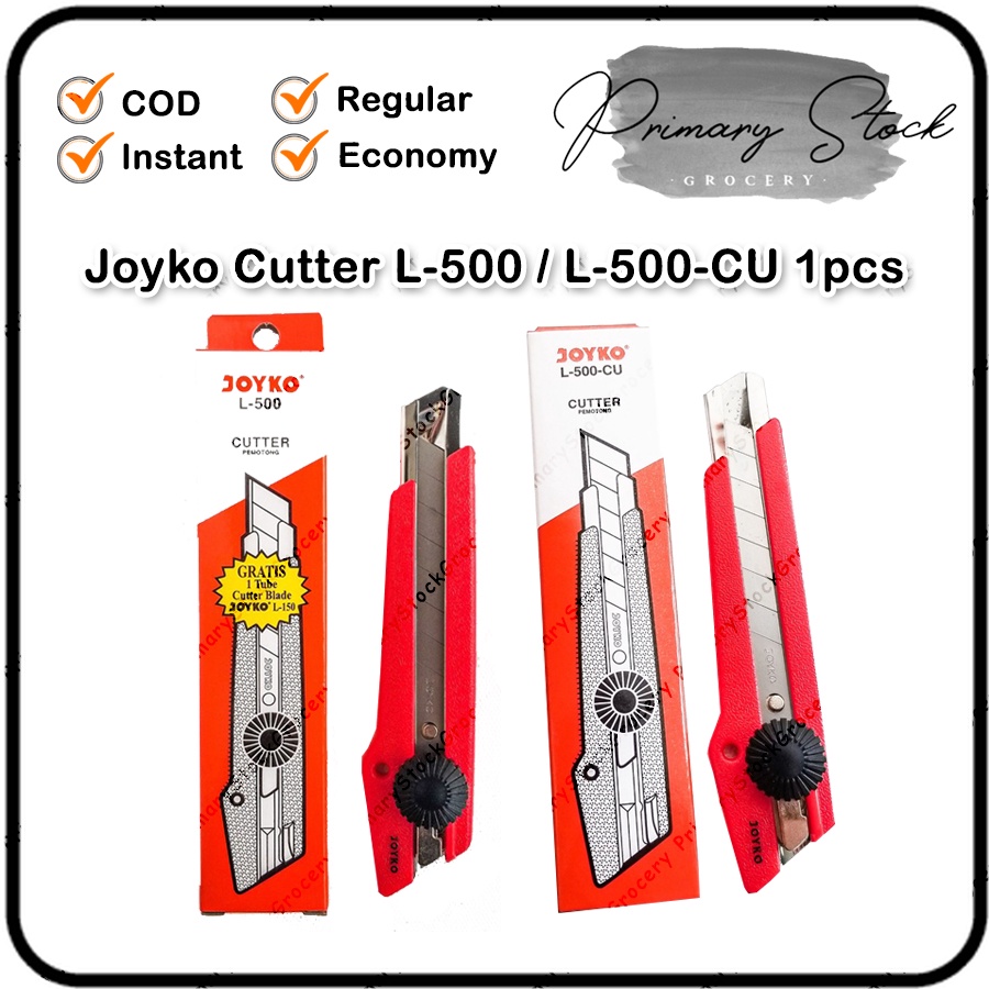 Jual Cutter Besar Joyko L 500 L500 Refill Cuter Pisau Kater Besar Shopee Indonesia 