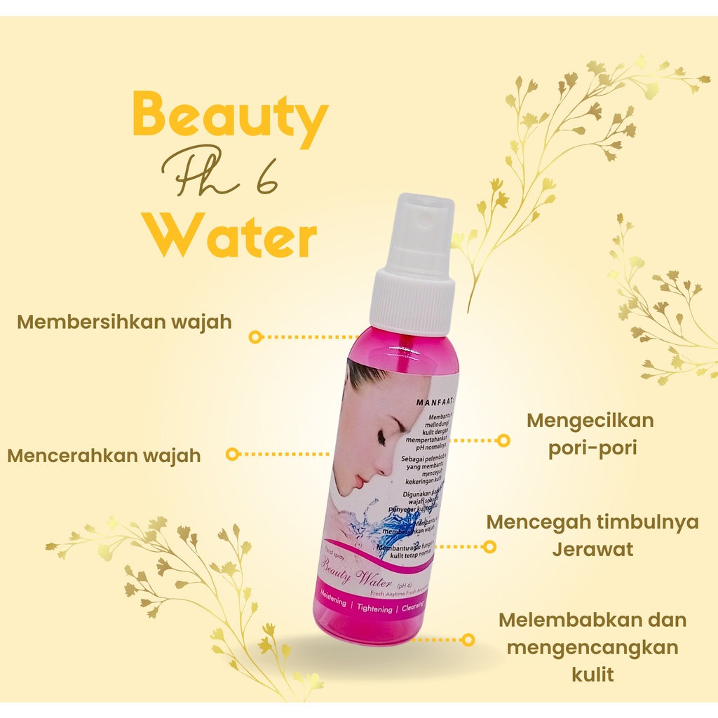 Jual Beauty Water 100 Ml Dengan PH Normal PH 6 100% ORIGINAL | Shopee ...