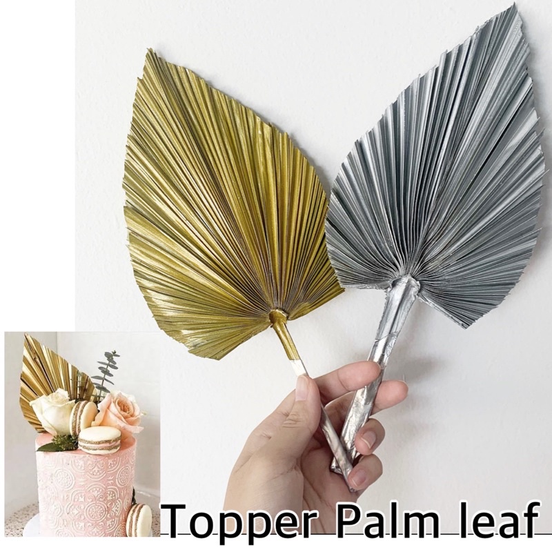 Jual topper daun palem palm leaf hiasan kue daun palm | Shopee Indonesia