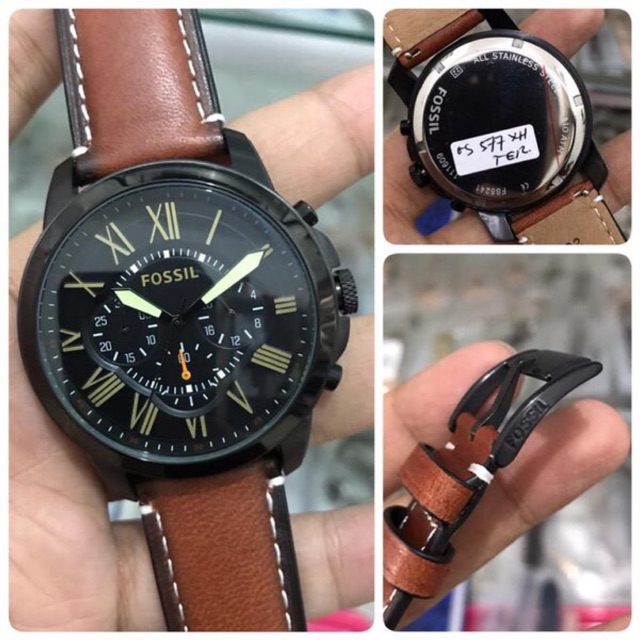 Jam tangan pria analog automatic fxxsil fs5421 45mm 100 original
