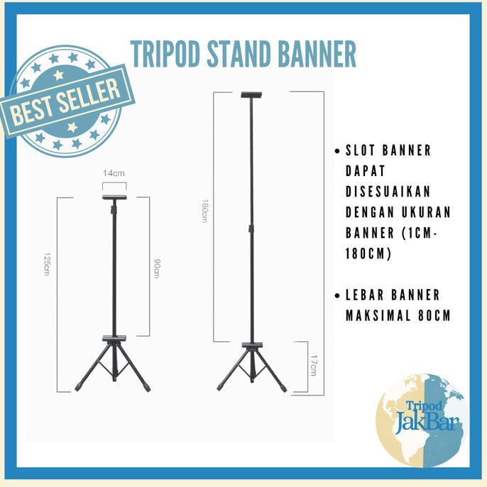 Jual Tripod Stand Banner Display / Tiang iklan untuk Banner dan Poster ...