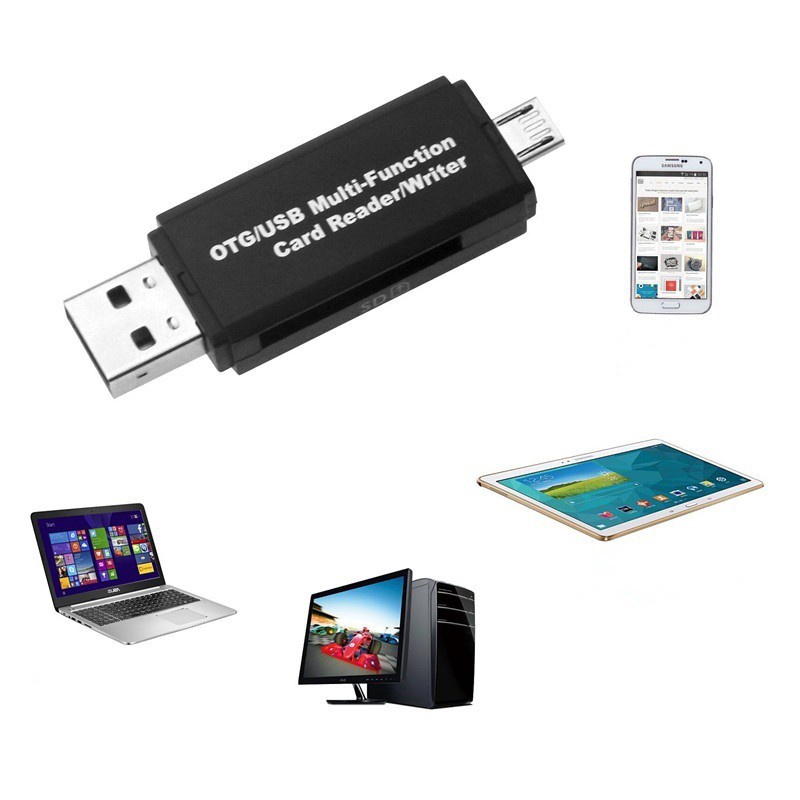 Jual OTG / USB Multi-Function Card Reader For PC and Android | Shopee ...