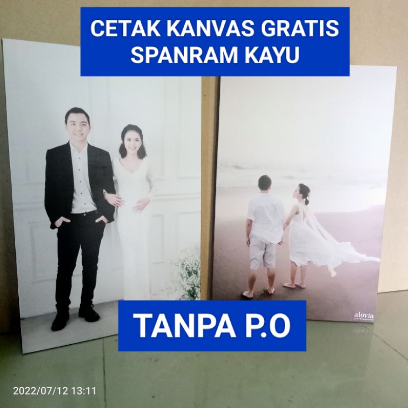 Jual Cetak Foto Kanvas 60x90 50x70 40x60 Include Spanram Untuk Dekorasi