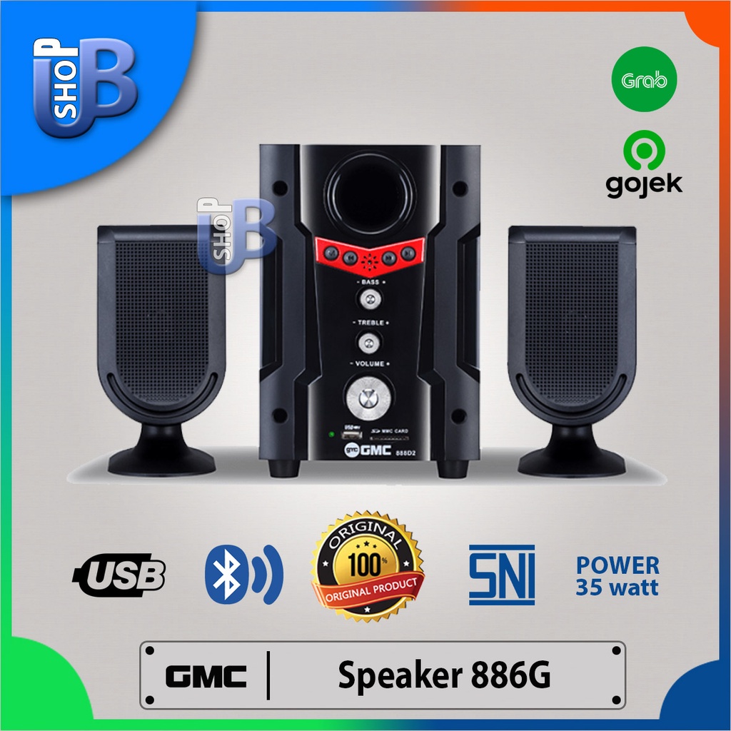 Jual SPEAKER AKTIF BLUETOOTH GMC 888 D2 SPEAKER 888D2 USB MP3 Shopee