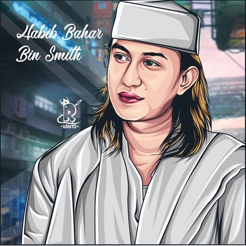 Jual Foto Spanduk Habib Bahar Bin Smith Hiasan Dinding Habib Bahar Bin Smith Poster Habib Bahar