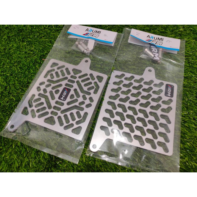 Jual cover radiator variasi bahan almu merek ARM vario 110,125,150 ...