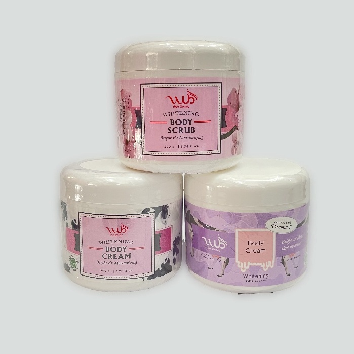 Jual WUB Body Cream Bleaching Whitening 200gram [BPOM] Kemasan Terbaru