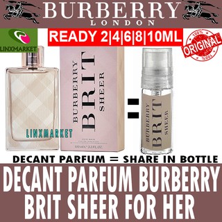 Burberry brit sheer clearance harga