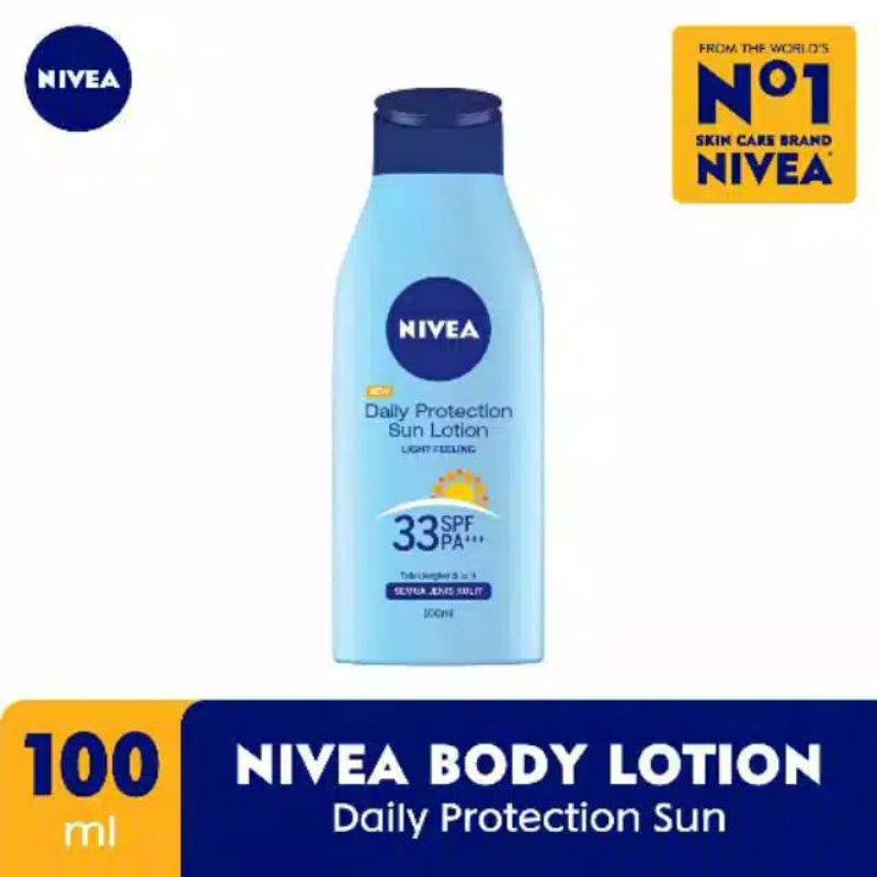 Jual NIVEA Body Lotion Daily Protection Sun SPF 33 PA+++ 100ml Nivea