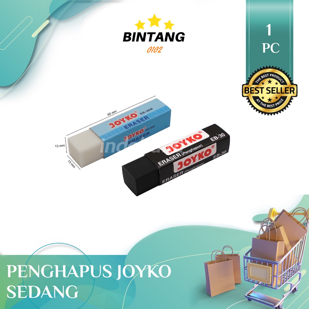 Jual Penghapus Joyko Medium Sedang Stip Eraser Er 30w Shopee