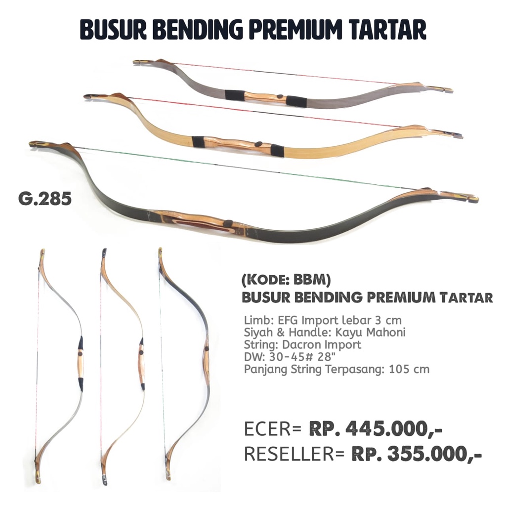 Jual (BBM) Busur Bending Premium Tartar | Shopee Indonesia