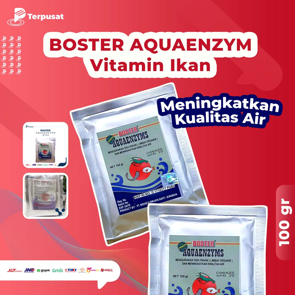 Jual Boster Aquaenzyms Probiotik 100 Gram Obat Ikan Shopee Indonesia