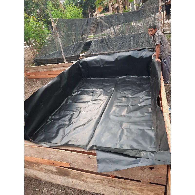 Jual Terpal kolam ikan HDPE GEOMEMBRAN Micron 300 kualitas terbaik ...