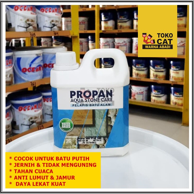 Jual CAT BATU ALAM PROPAN AQUA STONE CARE 1 LITER-CNR | Shopee Indonesia