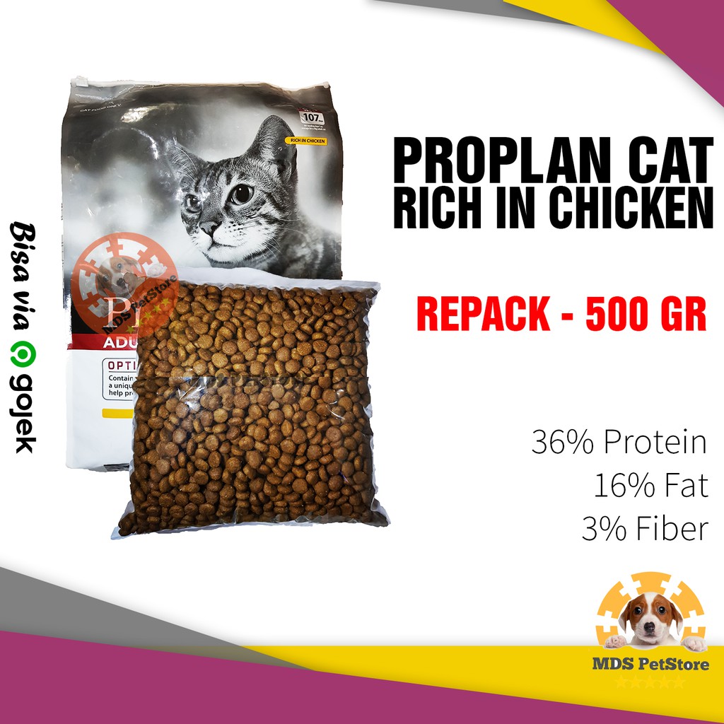 Jual Proplan Adult Cat Food Gr Salmon Chicken Makanan Kucing Kg Shopee Indonesia